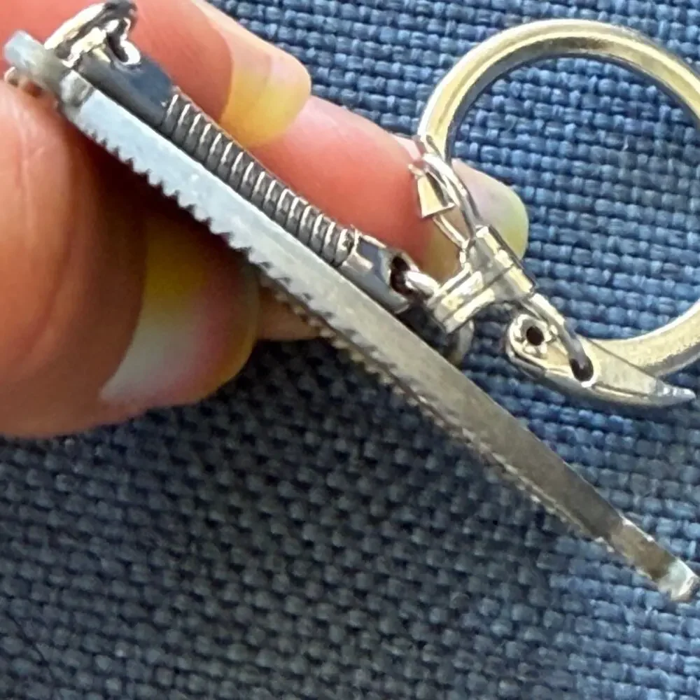 OP Sail '76 Clipper Ship Pewter Keychain Medallion Key Ring Sailing Sailboat